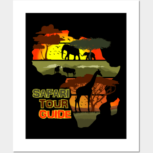 Safari Tour Guide Posters and Art